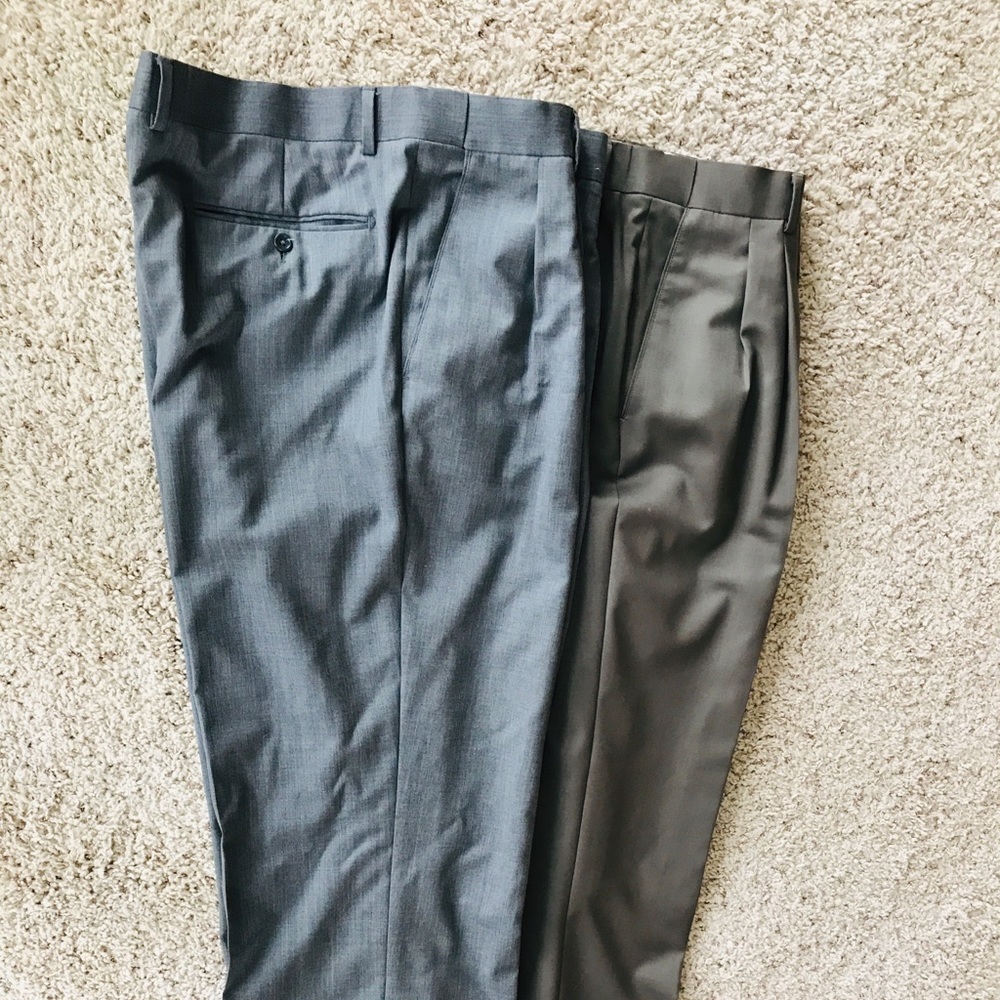 Paul Fredrick Man dress pants 100% wool Size 42×32